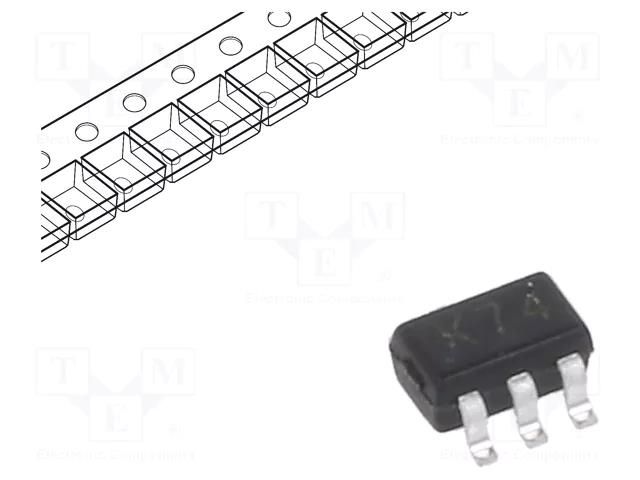 Diode: Schottky switching; SOT363; SMD; 70V; 70mA; 5ns; reel,tape MICRO COMMERCIAL COMPONENTS BAS70DW-04-TP