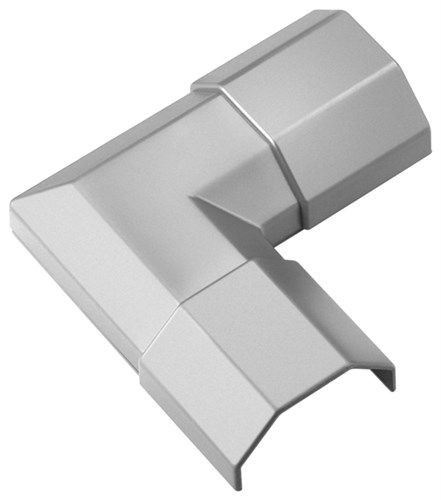 Cable Duct Corner Connection, silver - for extending cable ducts 90780