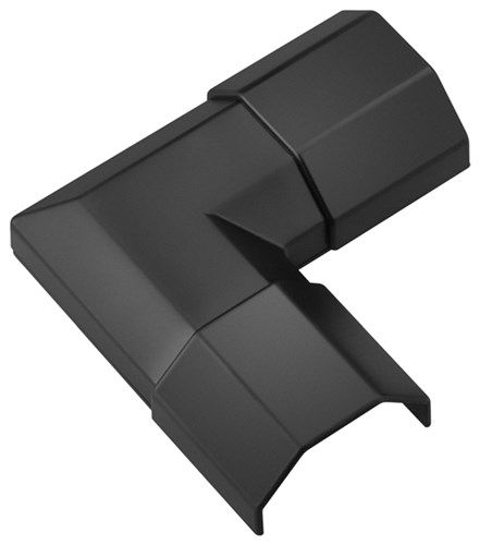 Cable Duct Corner Connection, black - for extending cable ducts 90781