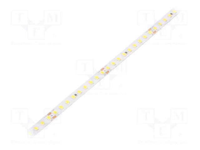 LED tape; white cold; 2835; LED/m: 144; 8mm; white PCB; IP20; 6W/m WISVA OPTOELECTRONICS HH-50KWG-2835GWNA