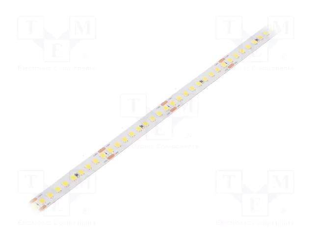 LED tape; white cold; 2835; LED/m: 180; 10mm; white PCB; IP20; 8W/m WISVA OPTOELECTRONICS HH-50KXI-2835GWNA