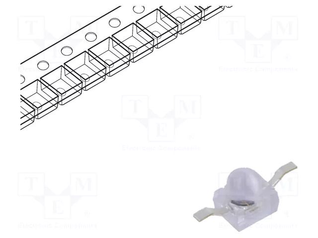 Phototransistor; SMD; 1.9mm; Dim: 2.5x2x2.7mm; λp max: 940nm; 30V EVERLIGHT PT91-21C/TR10