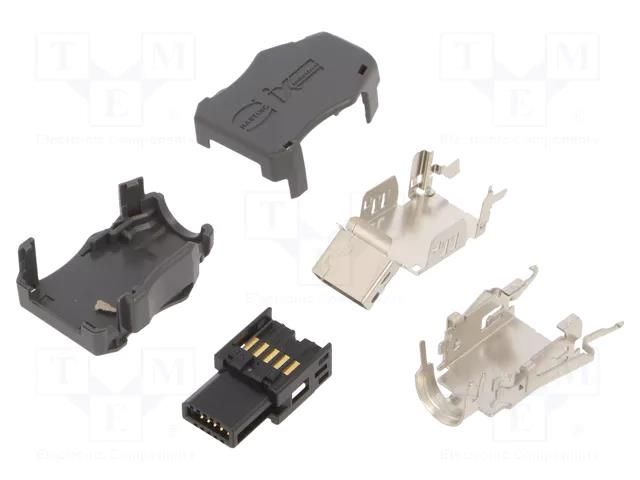 Connector: ix Industrial; plug; ix Industrial®; female; PIN: 10; B HARTING 09451819000XL