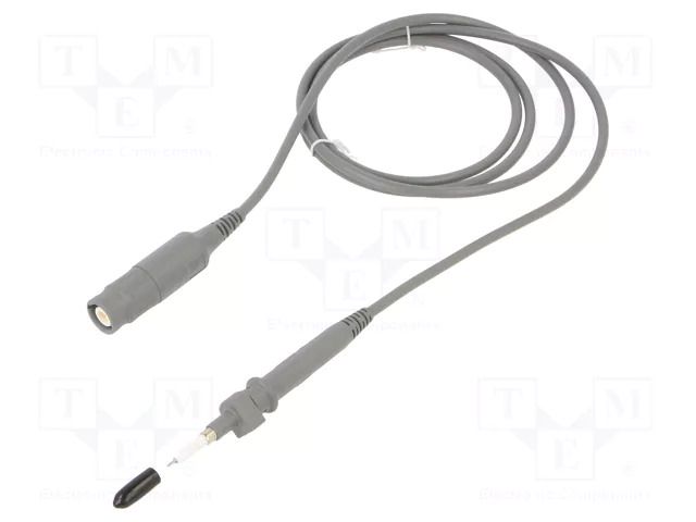 Probe: for oscilloscope; 0÷500MHz; 10: 1; 0.9ns; 10÷25pF; grey; 1.2m STÄUBLI 68.9366-12028