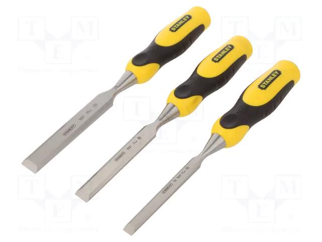 Kit: chisels; wood; hardened blades; DYNAGRIP™; 10mm,15mm,20mm STANLEY STL-2-16-887