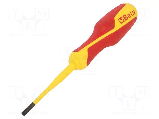 Screwdriver: insulated; PlusMinus PH-type; PH1/SL BETA BE1275MQ/C-PH1-LP
