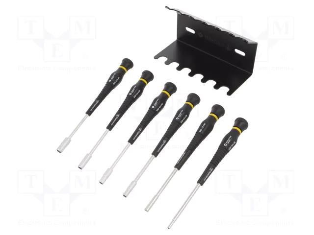 Kit: screwdrivers; 6-angles socket; ESD; 6pcs. BERNSTEIN BRN-6-610