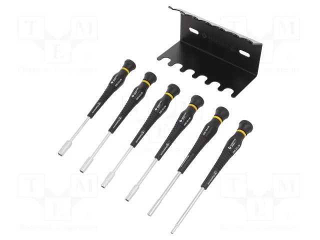 Kit: screwdrivers; 6-angles socket; ESD; 6pcs. BERNSTEIN BRN-6-610