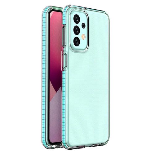 Spring Case for Samsung Galaxy A23 silicone cover with frame light blue, Hurtel 5907769348631 5907769348631