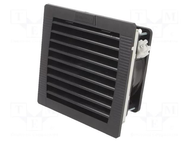 Fan: AC; axial; 230VAC; 67m3/h; 44dBA; IP54; 145x75x145mm; black WEIDMÜLLER FF-22-54/230V-BK