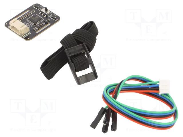 Sensor: pulse; I2C,UART; 3.3÷5VDC; IC: MAX30102; Gravity; 25.5x32mm DFROBOT DF-SEN0518