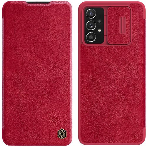 Nillkin Qin leather holster case for Samsung Galaxy A73 red, Nillkin 6902048237674 6902048237674