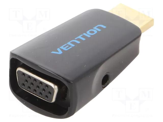 Converter; D-Sub 15pin HD socket,HDMI plug,Jack 3.5mm socket VENTION AIDB0