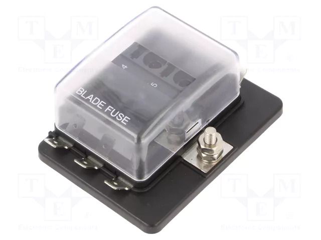 Fuse boxes; 11mm; 30A; screw; Leads: connectors; ways: 6; -20÷85°C OPTIFUSE BLR-306