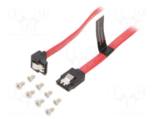 Cable: SATA; SATA plug,both sides; 0.5m; red; Core: Cu,tinned VENTION KDDRD