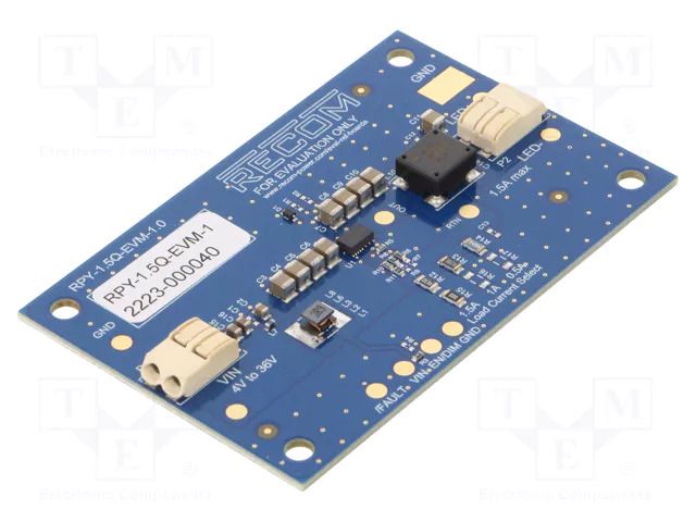 Extension module; Uin: 4÷36VDC; Uout: 800mVDC÷34.8VDC; RPY-1.5Q RECOM RPY-1.5Q-EVM-1