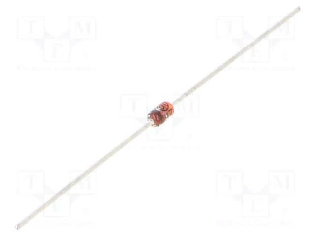 Diode: Zener; 1W; 56V; bulk; DO41; single diode; 5uA; 1N47xxA ONSEMI 1N4758A