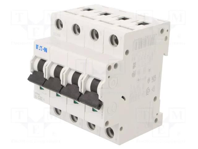 Circuit breaker; 230/400VAC; Inom: 32A; Poles: 4; Charact: C; 15kA EATON ELECTRIC FAZ-C32/4
