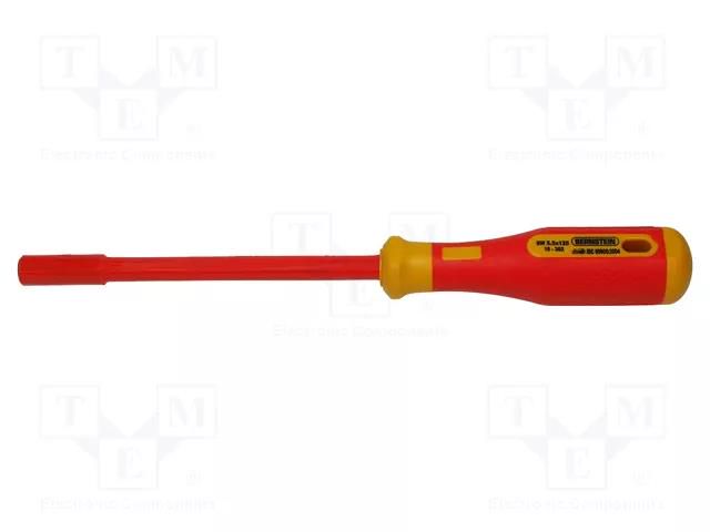 Screwdriver; insulated; 6-angles socket; HEX 5.5mm BERNSTEIN BRN-16-302-VDE