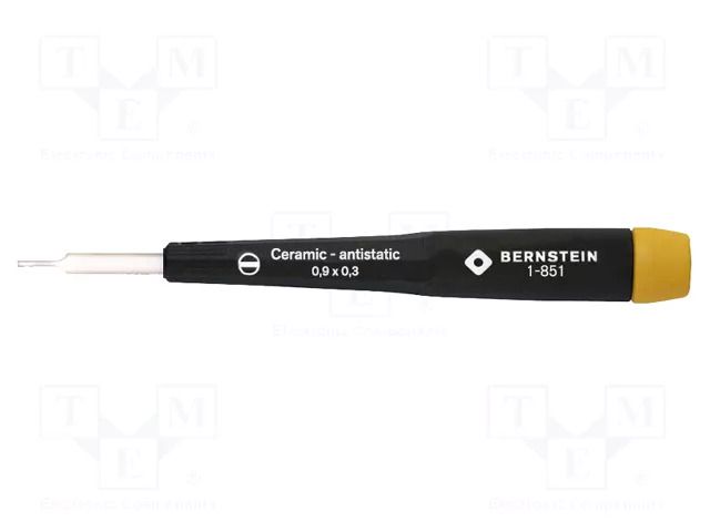 Screwdriver: precision; trimmer; slot; 0.9x0.3mm BERNSTEIN BRN-1-851