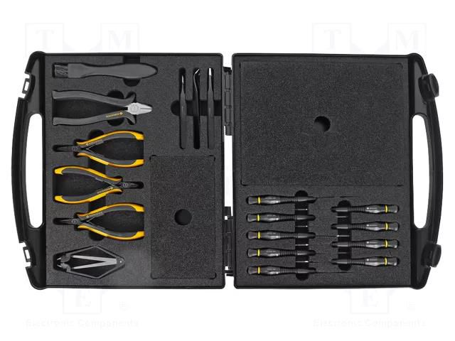 Kit: general purpose; Kit: paintbrush,pliers,screwdrivers ESD BERNSTEIN BRN-2285