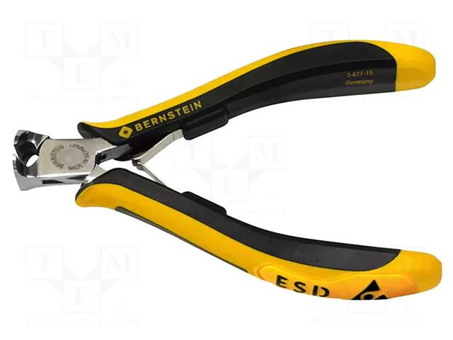 Pliers; end,cutting; ESD; ergonomic handle,return spring; 120mm BERNSTEIN BRN-3-627-15