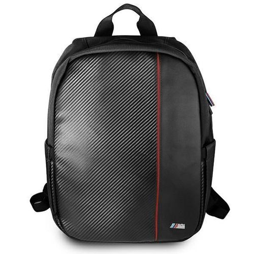 BMW Carbon Red Stripe backpack for a 16&quot; laptop - black, BMW 3666339039851 3666339039851