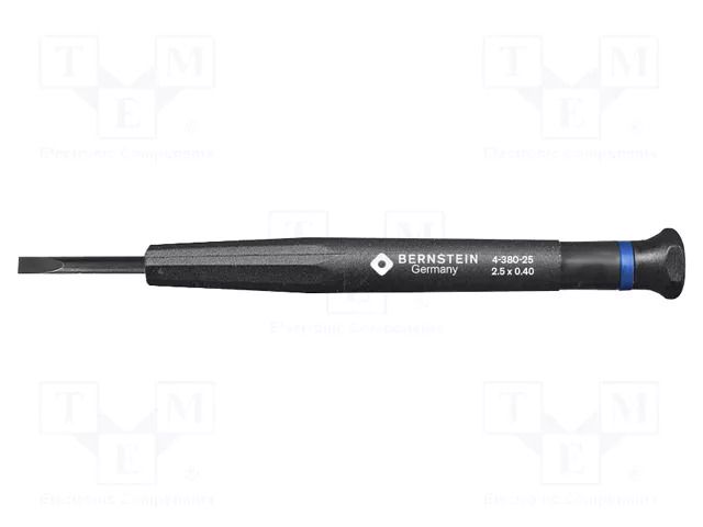Screwdriver: precision; Bit: slot; Size: 2.5x0.4mm BERNSTEIN BRN-4-380-25