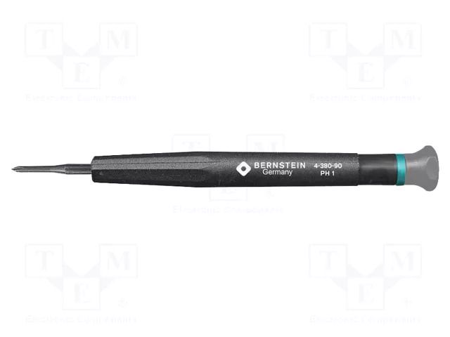Screwdriver; precision; Phillips; PH1; Blade length: 17mm BERNSTEIN BRN-4-380-90