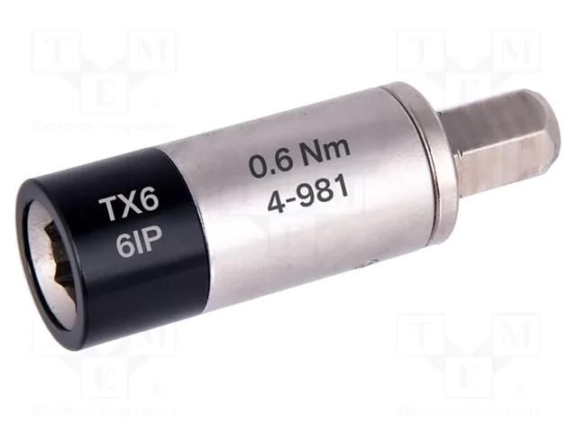 Adapter; max.0.6Nm; Kind: torque; Mounting: 1/4" BERNSTEIN BRN-4-981