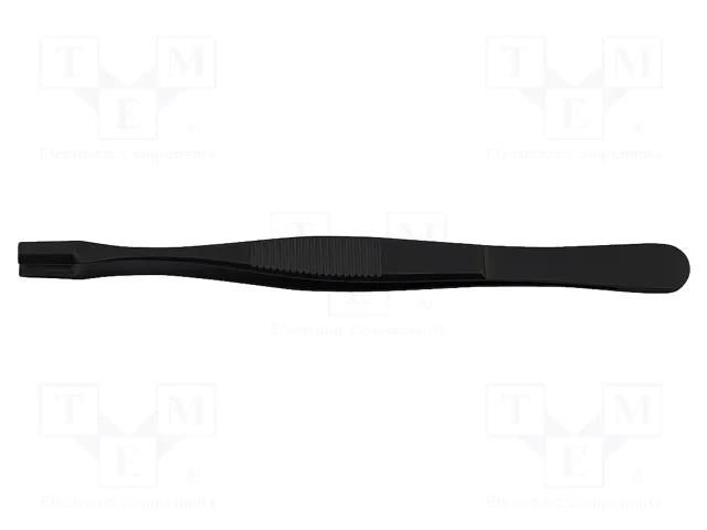 Tweezers; Blade tip shape: shovel; Tweezers len: 145mm; ESD BERNSTEIN BRN-5-006-7-13