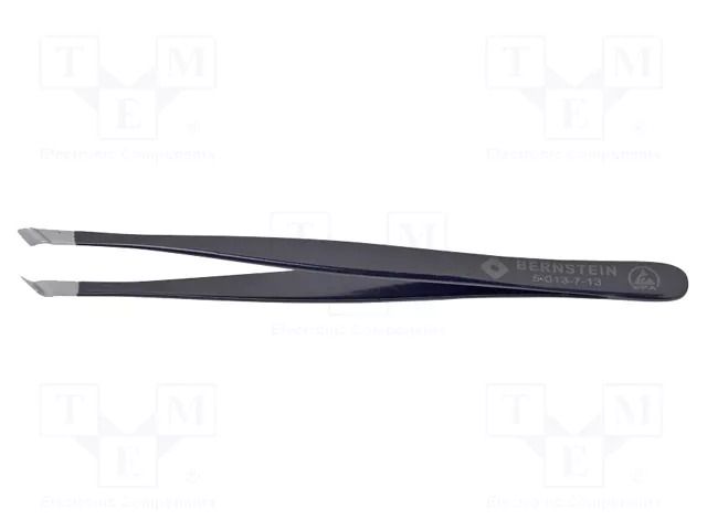 Tweezers; Blade tip shape: for cutting; Tweezers len: 125mm; ESD BERNSTEIN BRN-5-013-7-13