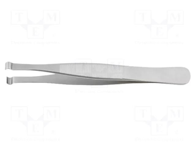 Tweezers; 120mm; Blade tip shape: round; universal BERNSTEIN BRN-5-014-7