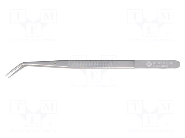 Tweezers; 150mm; Blade tip shape: sharp; universal BERNSTEIN BRN-5-037