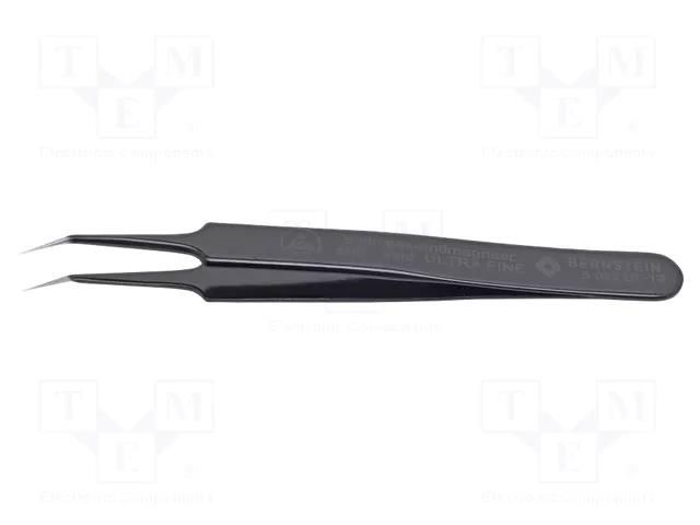 Tweezers; Blade tip shape: sharp; Tweezers len: 110mm; ESD BERNSTEIN BRN-5-052-UF-13
