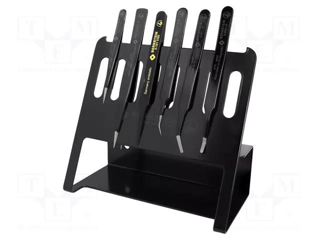 Tweezers-set; for precision works; ESD; 6pcs. BERNSTEIN BRN-5-060-AV