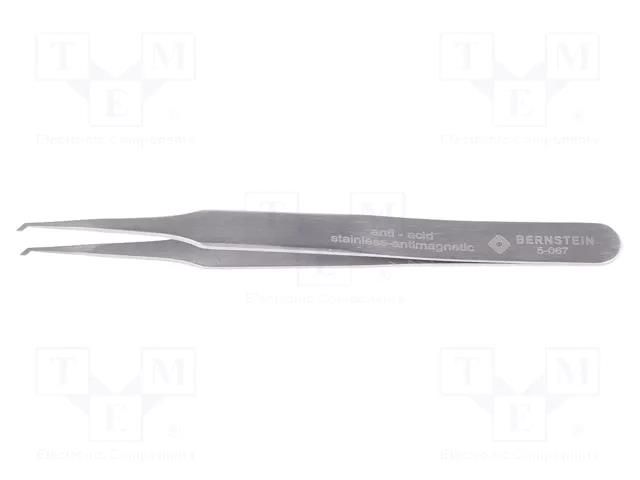 Tweezers; 120mm; Blade tip shape: trapezoidal; universal BERNSTEIN BRN-5-067