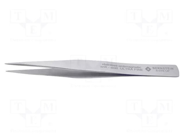 Tweezers; 130mm; Blade tip shape: sharp; universal BERNSTEIN BRN-5-078-UF