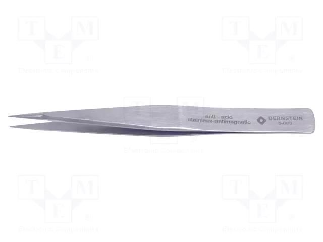 Tweezers; 140mm; Blade tip shape: sharp; universal BERNSTEIN BRN-5-083