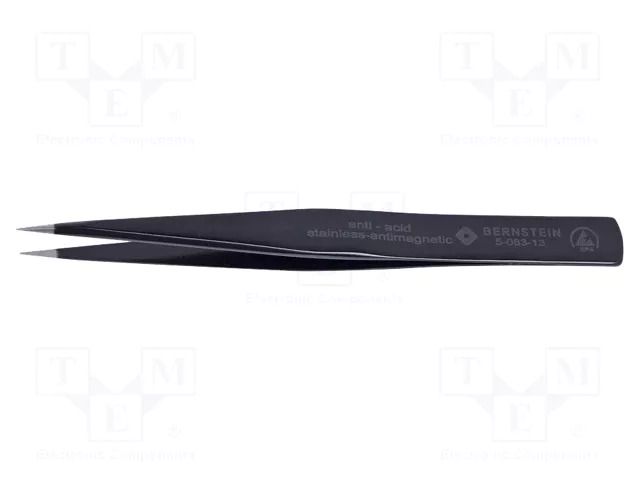 Tweezers; Blade tip shape: sharp; Tweezers len: 140mm; ESD BERNSTEIN BRN-5-083-13
