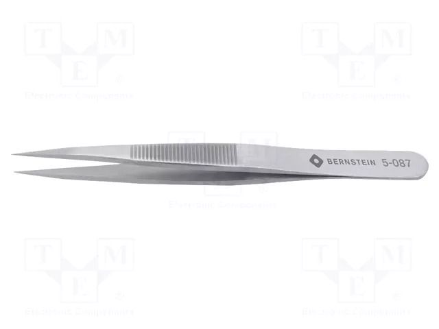 Tweezers; 110mm; Blade tip shape: sharp; universal BERNSTEIN BRN-5-087