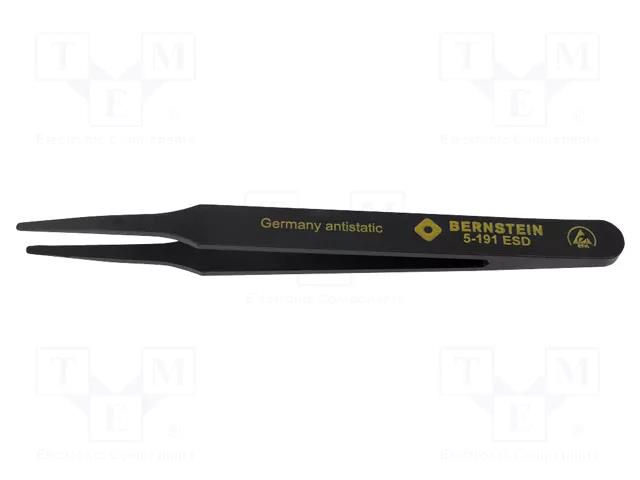 Tweezers; Blade tip shape: flat,rounded; Tweezers len: 120mm BERNSTEIN BRN-5-191