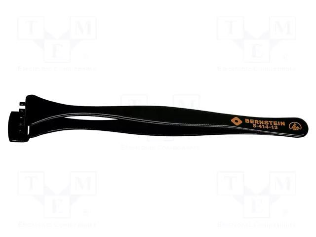 Tweezers; Tweezers len: 130mm; positioning components,SMD; ESD BERNSTEIN BRN-5-414-13