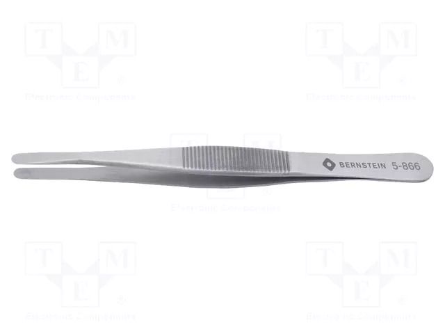 Tweezers; 120mm; Blade tip shape: flat,rounded; universal BERNSTEIN BRN-5-866
