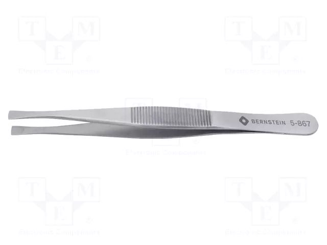 Tweezers; 120mm; Blade tip shape: shovel; universal BERNSTEIN BRN-5-867