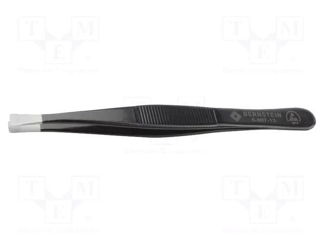 Tweezers; Blade tip shape: shovel; Tweezers len: 120mm; ESD BERNSTEIN BRN-5-867-13