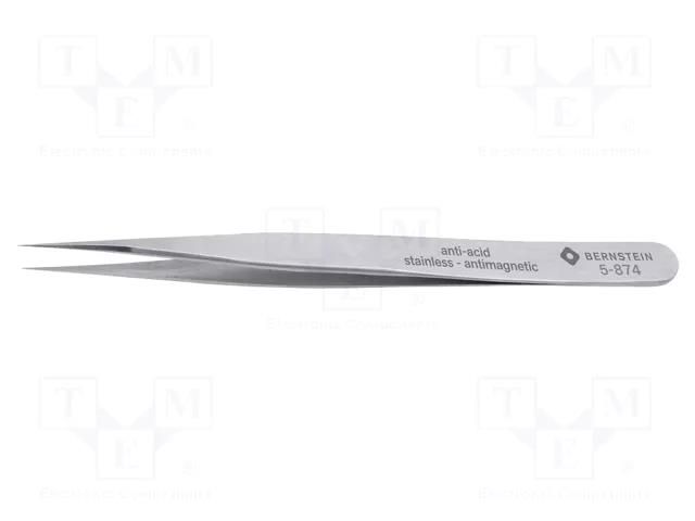 Tweezers; 120mm; Blade tip shape: sharp; universal BERNSTEIN BRN-5-874