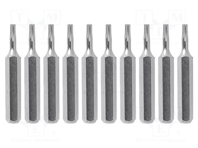 Screwdriver bit; Torx®; TX06; 10pcs. BERNSTEIN BRN-6-340-T6