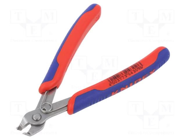 Pliers; side,cutting,curved,precision; 125mm; without chamfer KNIPEX KNP.7823