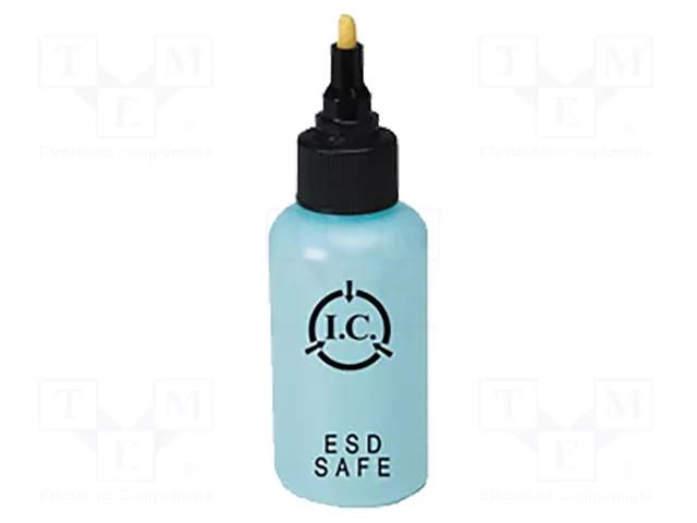 Cleanroom acces: dosing bottles; 59ml; dissipative; polyurethane ANTISTAT ATS-146-0017